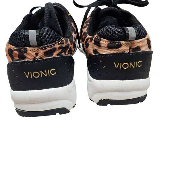 Vionic Womens Tourney Leopard Print Athletic Sneakers Size 8 No Insoles Lace Up‎ - Picture 6 of 11
